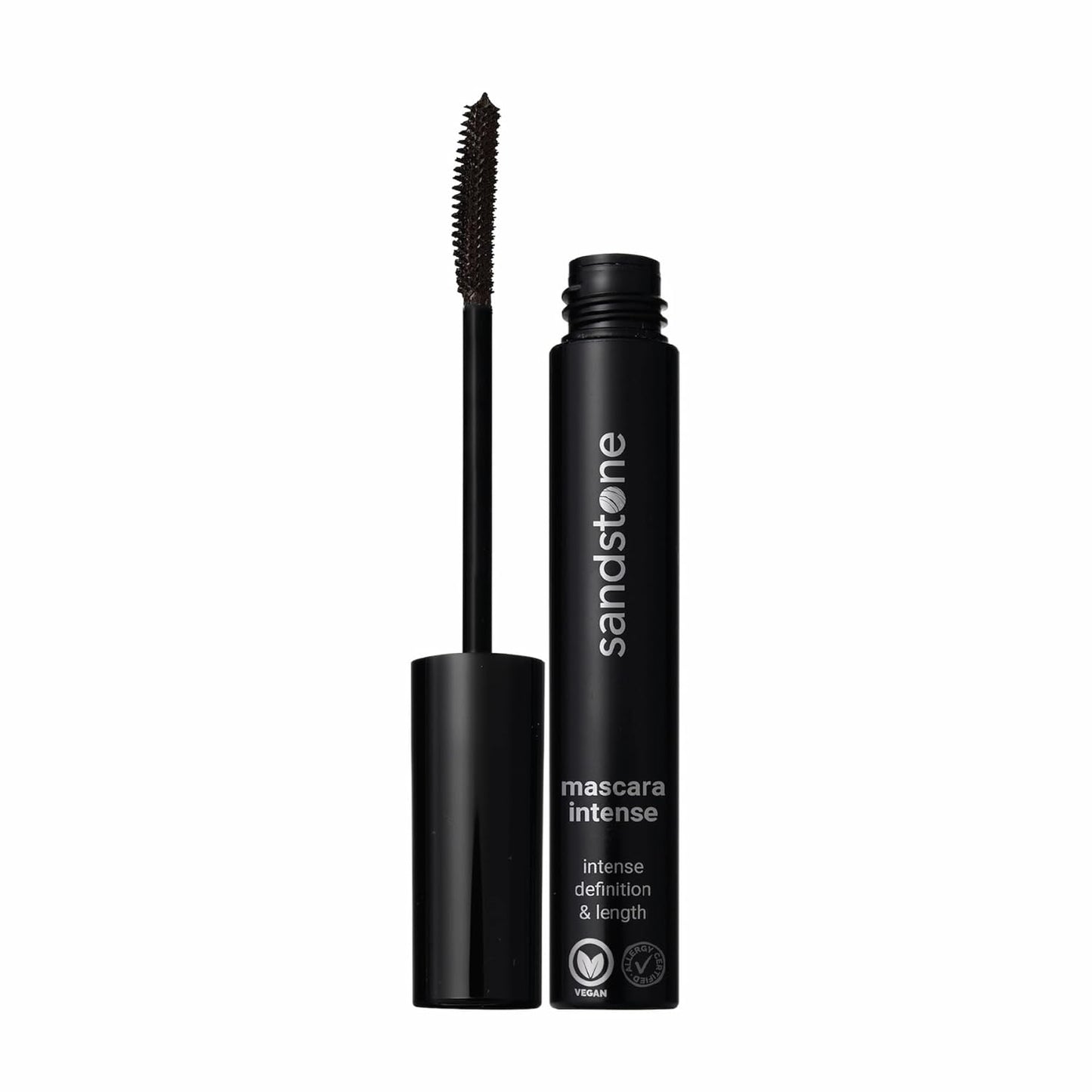 Sandstone Scandinavia Hypoallergenic Mascara Sensitive Eyes - Smudge-Proof, Sweatproof and Lengthening with amazing separation of the lashes - Vegan and Non Toxic (Brown, 9 ml)