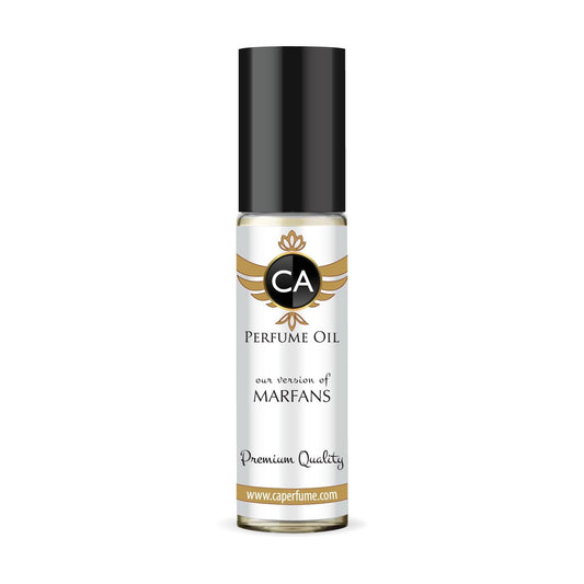 CA Perfume Impression of Marfans Unisex Fragrance Oil Floral Woody Musk Scent Long Lasting Perfumes for Women & Men Travel Size TSA Ready Mini Parfum Body Oil Roll-on 0.33 Fl Oz 10ml