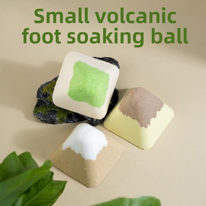 24 Mixed 30g Mugwort, Ginseng, Ginger Foot soak Pills, Essential Oil, Soothing Small Volcano Foot Bath Salt