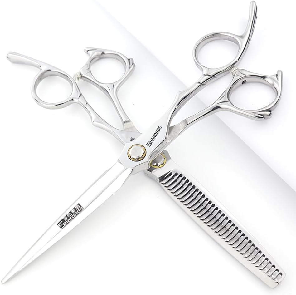 6.5-inch Sharonds hair clippers, professional Japanese 440C scissors, efficient scissors, scissors, comb adjuster