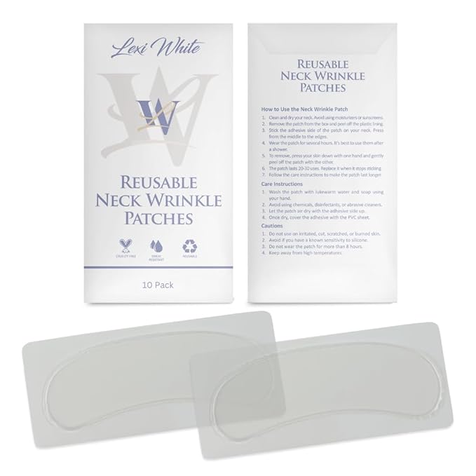 Reusable Neck Wrinkle Patches 10Pcs, Anti Wrinkle Patches, Face Tape for Wrinkles Overnight, Silicone Neck Patches, Silicone Wrinkle Patches for Neck Overnight, Silicone Patches for Wrinkles