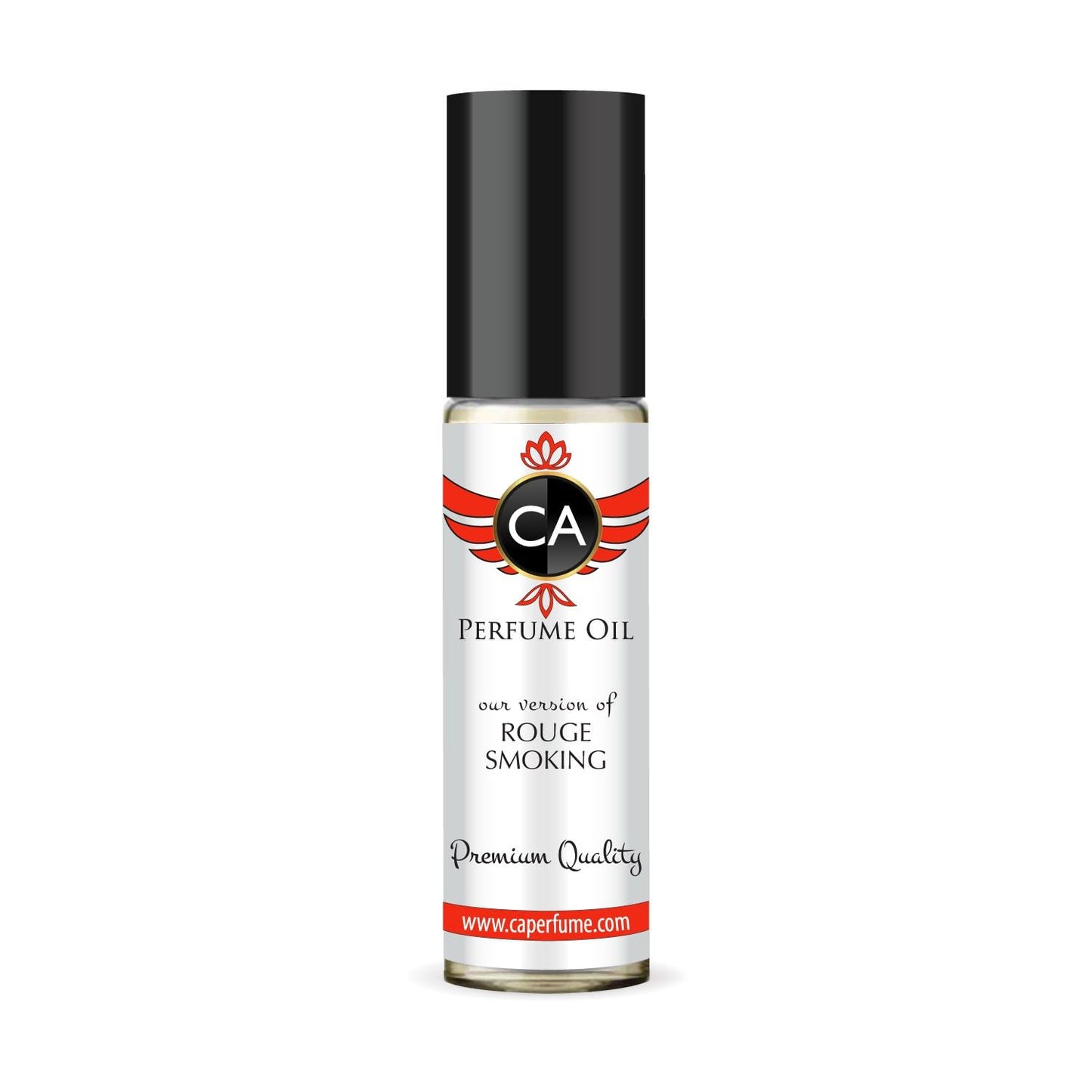 CA Perfume Impression of Rouge Smoking Unisex Fragrance Oil Amber Scent Long Lasting Perfumes for Women & Men Travel Size TSA Ready Mini Parfum Body Oil Roll-on 0.33 Fl Oz 10ml
