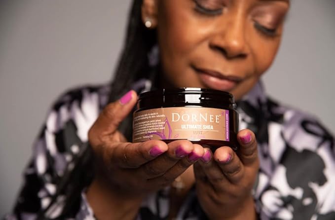 DorNee’ Ultimate Shea Butter Lust Scented, Natural Moisturizing, Ultra Rich, Fragrant, Shea & Jojoba Oil Blend (8 oz)