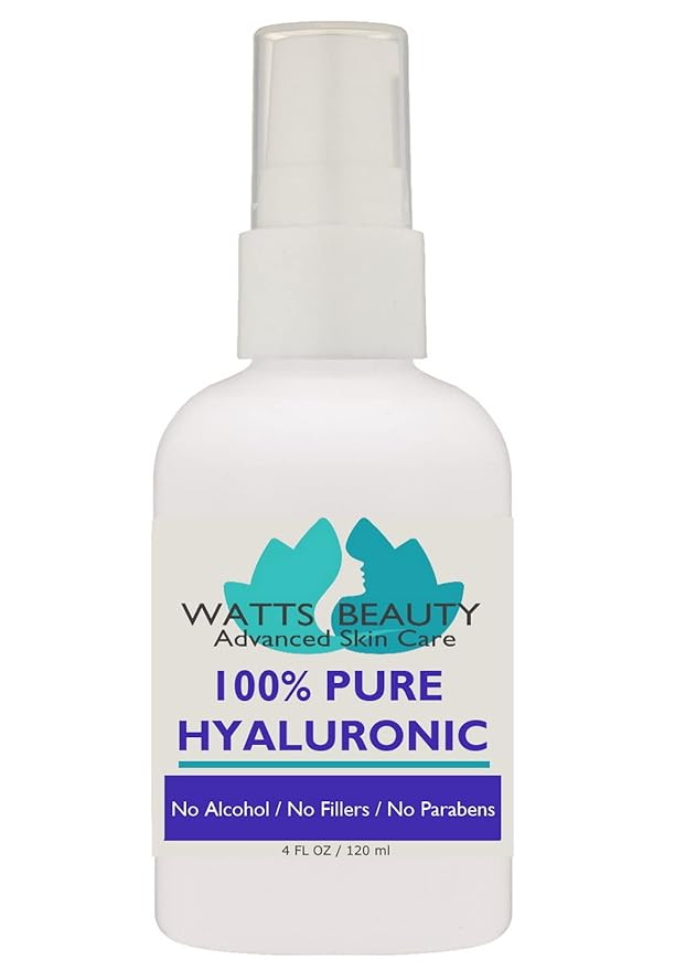 Anti Aging Wrinkle Serum of 100% Pure Hyaluronic Acid for Face and Body - No Alcohol, 4 oz