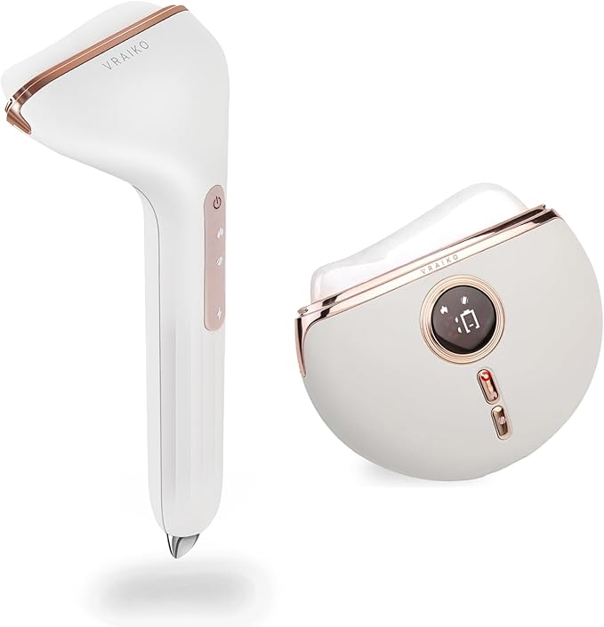 Aurora Gua Sha Device, VRAIKO Aurora-X Handheld Gua Sha Device, White Jade Stone Face Massagers