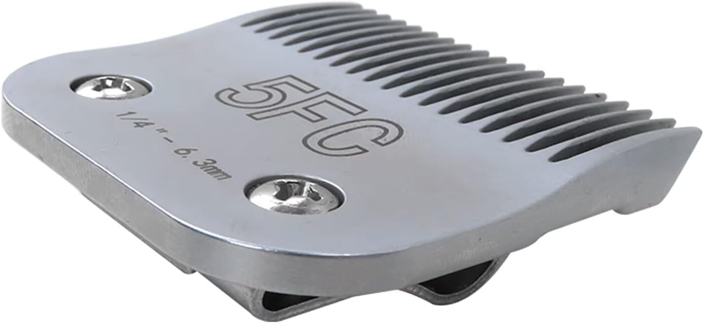 New Detachable Hair Clipper Blade Replacement,Ceramic Blade Compatible for Andis Detachable Blade Clippers AG, AGC, BDC, BG, DBLC, FHC, MBG, SMC Pet Hair Gromming,(1/4")(6.3mm) by INGQI