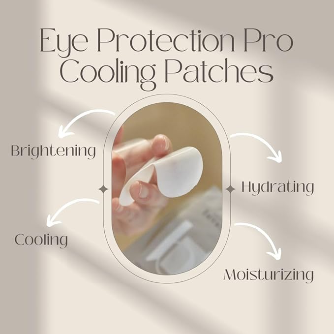 [Dark Circles & Puffy Eyes Treatment Korean Sheet Mask] Lint-Free Eye Perfection Pro Cooling Patches 20 Pack - Hydrogel Under Eye Pads, Hyaluronic Acid, Caffeine, Eyelash Extension Application