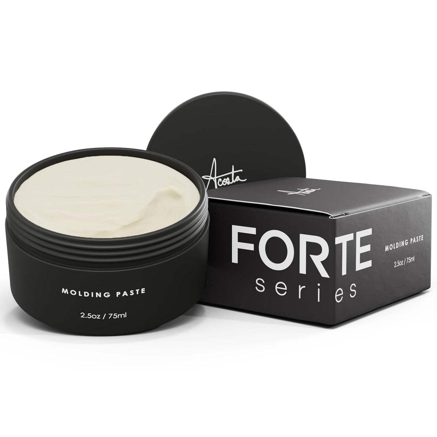 Molding Paste by Forte Series Low Shine Hair Paste for Men Lightweight Hair Texturizer Adds Volume and Definition Medium Flexible (75 ml)