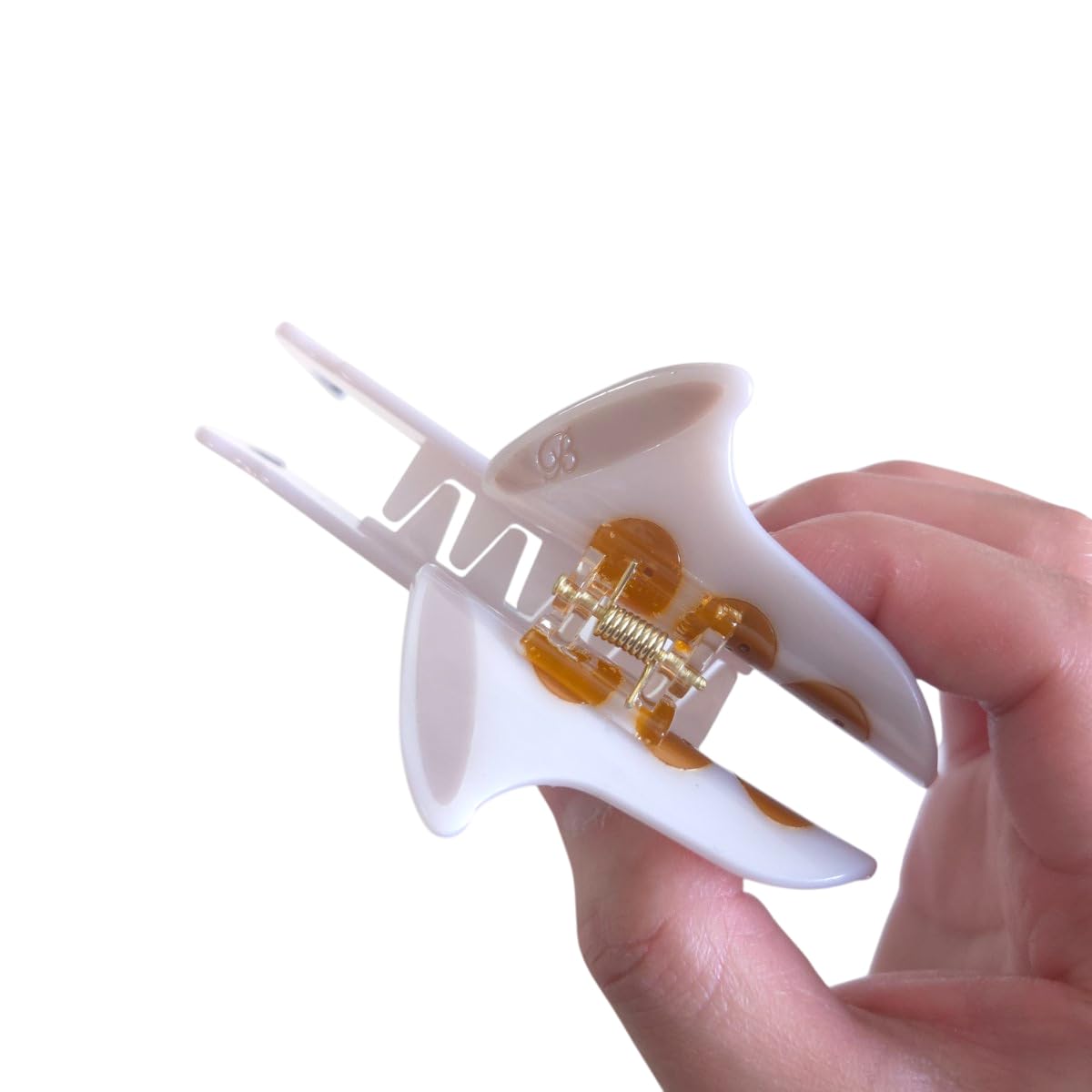 Funny Saxophone Hair Clip,Novelty Acetate Claw Clips,Music Instrument Hair Clips for Women,White