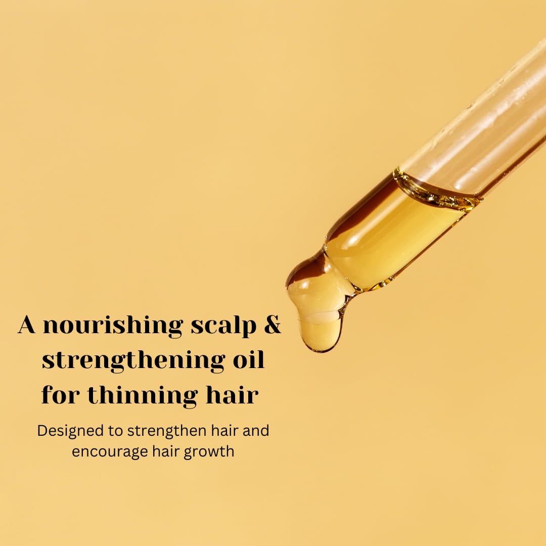 King Skin Hair Oil, Natural Strengthening Serum with Rosemary & Castor Oil, Hair Growth Treatment for Men, 4 fl oz