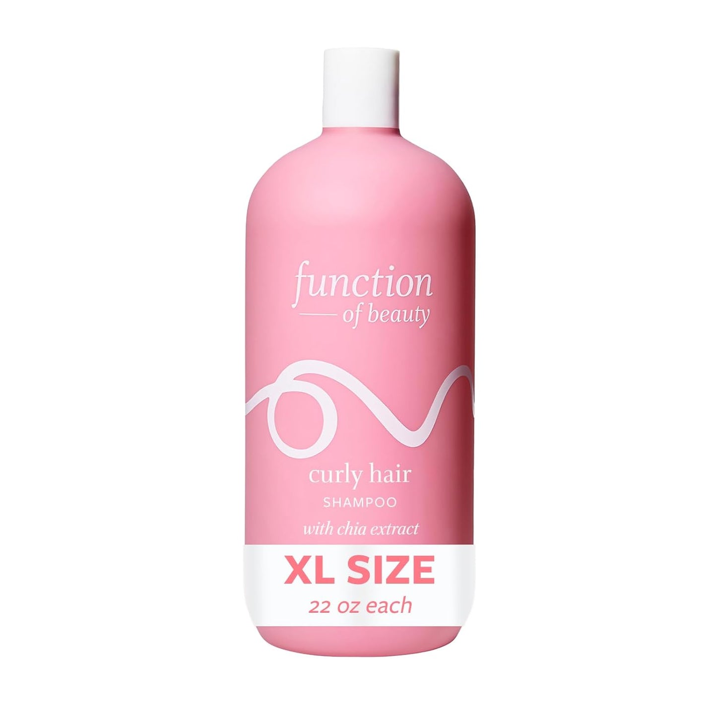 FUNCTION OF BEAUTY Curly Hair Shampoo, 22 oz - Formulated with Chia Extract to Define and Shape Curls, Sulfate Free, Customizable Haircare