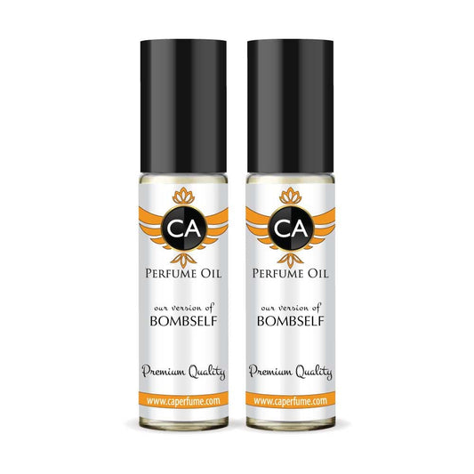 CA Perfume Impression of Bombself for Women Eau De Parfum Floral Fruity Scent Long Lasting Perfumes for Women Travel Size TSA Ready for Day and Night Wear 0.33 Fl Oz 10ml (Pack of 2)