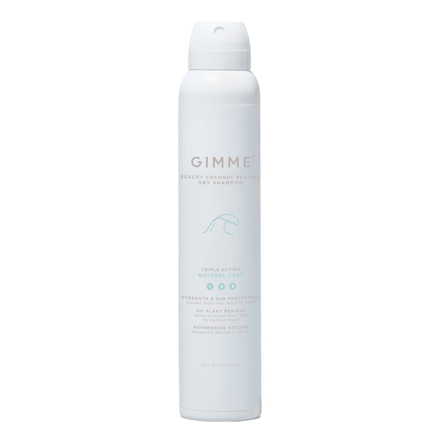 GIMME Beauty Dry Shampoo - For All Hair Types, Including Blonde - With Biotin, Aloe Vera & Keratin - Sulfate & Paraben Free with Sun Protection - Coconut Beachy Revival