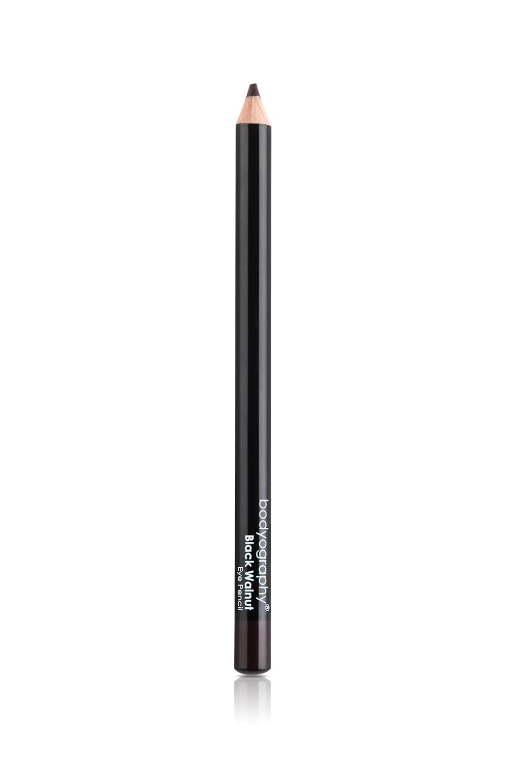 Bodyography Cream Eye Pencil, Black Walnut - Dark Brown Wooden Eyeliner for Eyes & Eyebrows, Long-Lasting Cruelty-Free Coconut Oil Cosmetic Liner