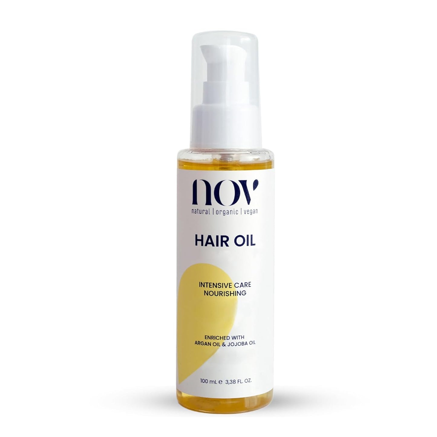 NOV Intensive Care Nourishing Hair Oil - Organic Olive and Argan Hair Growth Oil - Revitalize and Hydrate - Reduce Breakage and Split Ends - 3.38 oz