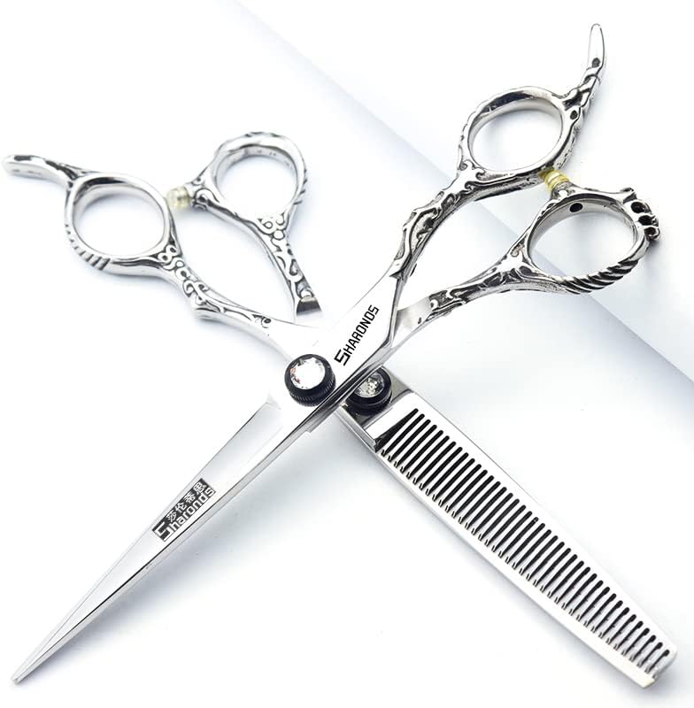 Hairdressing Salon Hairdressers Scissors 6/6.5/7/8 Inch Hair Clippers, Hairstyling Tools And Scissors (6.5 inch 2PC)
