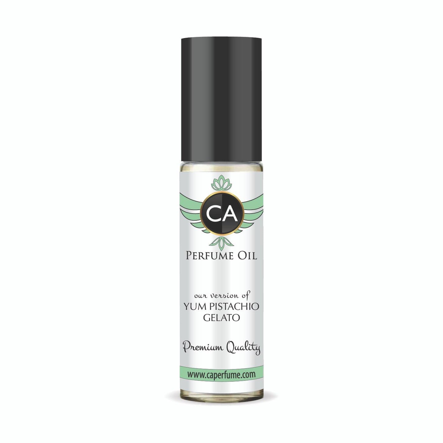 CA Perfume Impression of Yum Pistachio Gelato Unisex Fragrance Oil Gourmand Scent Long Lasting Perfumes for Women & Men Travel Size TSA Ready Mini Parfum Body Oil Roll-on 0.33 Fl Oz 10ml