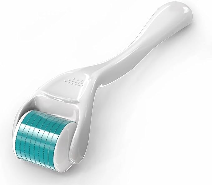 Derma Roller for Hair Beard Facial Skin Face Body Scalp 540 Titanium Microneedle for Men Women 0.25mm Cosmetic Beauty Instrument for Home Use with Storage Case