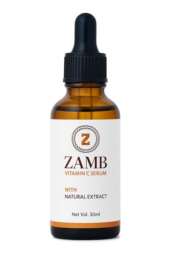 Zamb 15% Vitamin C Face Serum for Glowing Skin – Anti Aging, Hydrating, Brightening, Dark Spot Remover, Even Skin Tone, With Hyaluronic Acid & Natural Extract, For all type of skin – 1 fl oz