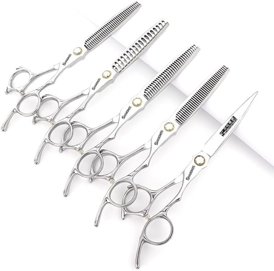 6.5-inch Sharonds hair clippers, professional Japanese 440C scissors, efficient scissors, scissors, comb adjuster