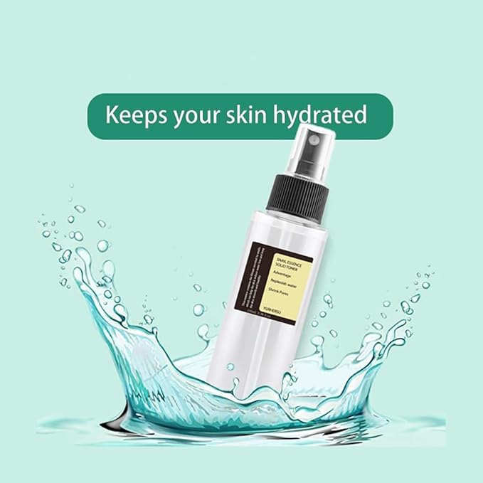 Snail Face Essence Solid Toner Spray, Fast Absorption Moisturizing Essence, Replenish Water Shrink Pore Anti-Wrinkles, Intensively Nourishment Smoothing Refreshing; 100ml/3.38 fl.oz (Snail)