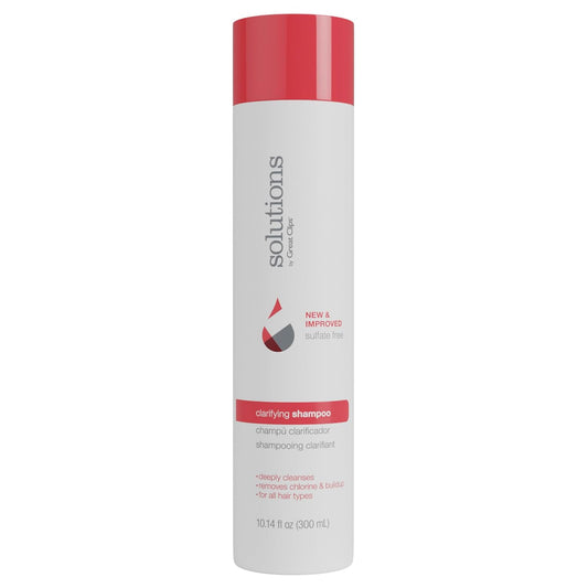GREAT CLIPS Solutions Clarifying Shampoo 10 fl oz | Removes Build-up | For All Hair Types | Great for Swimmers