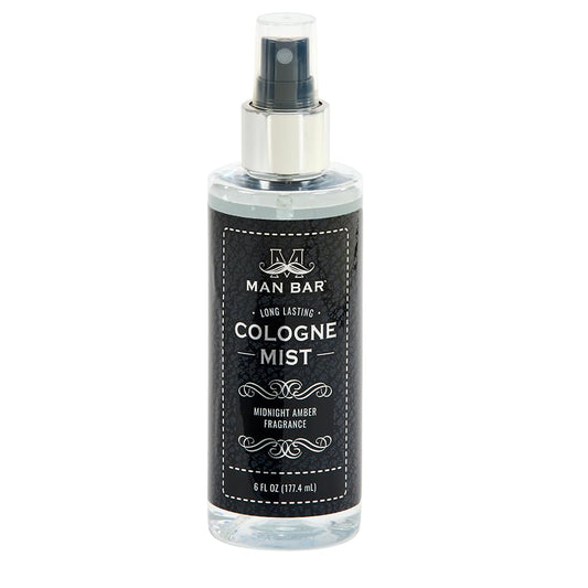 San Francisco Soap Company MAN BAR Cologne Mist Midnight Amber - Long Lasting - Created with the Man in Mind - 6 fl oz