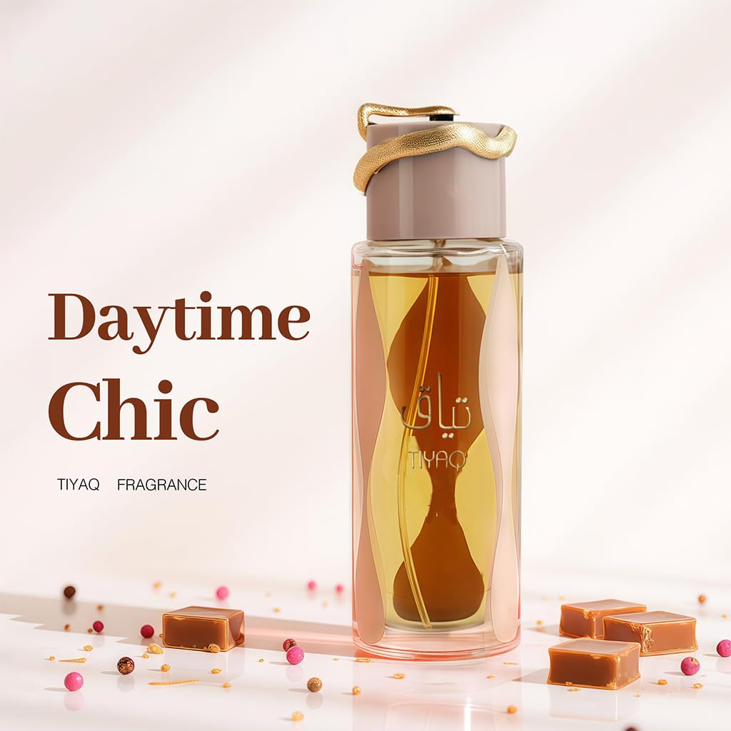 Cologne for Men TIYAQ 3.4 Fl Oz Eau de Toilette Spray Noted with Caramel,Pink Pepper,Rhubarb,Vanilla & Leather,Musk Fragrance Men's Perfume for Daily Use