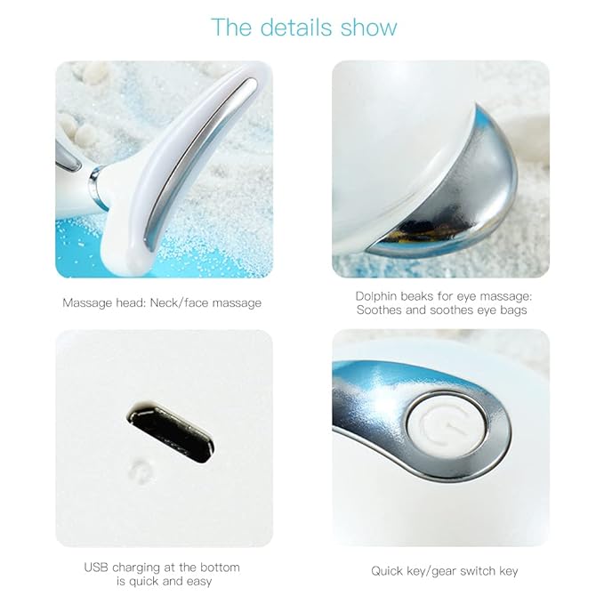 Double Chin Reducer,Face Neck Eye Massager, Wrinkle Removal Tool, Face Sculpting Skin Tightening Machine