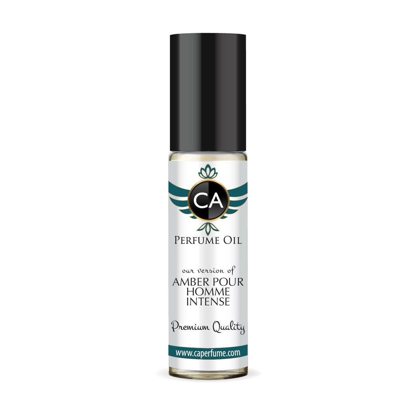 CA Perfume Impression of Amber Pour Homme Intense for Men Fragrance Oil Amber Fougere Scent Long Lasting Cologne for Men Travel Size TSA Ready Mini Parfum Body Oil Roll-on 0.33 Fl Oz 10ml