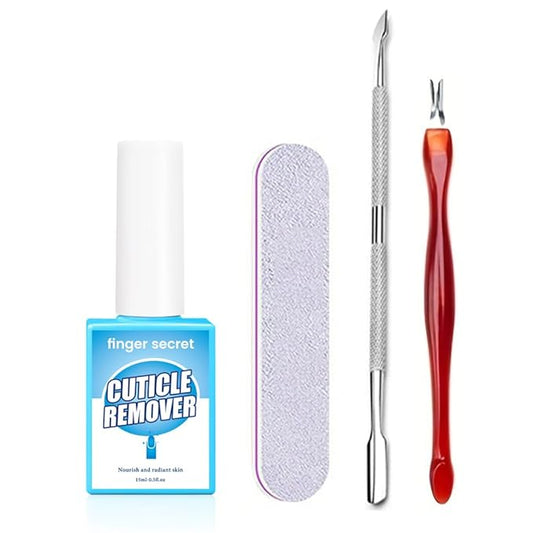 Cuticle Remover Liquid, Professional Nail Care Solution Cuticle Remover Set Nail Care Cuticle Remover Cream Cuticle Removing Fluids Cuticle Care