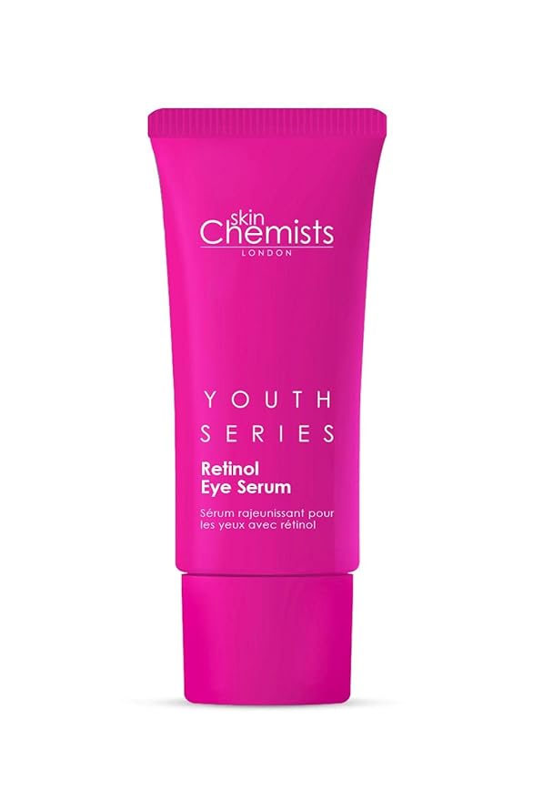 skinChemists Retinol & Bakuchiol Eye Serum - 0.51 fl oz | Reduce Wrinkles, Fine Lines, and Puffiness - Advanced Anti-Aging Formula for Youthful Eyes