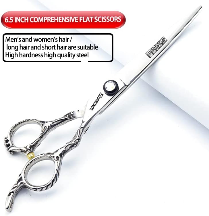 Hairdressing Salon Hairdressers Scissors 6/6.5/7/8 Inch Hair Clippers, Hairstyling Tools And Scissors (6.5 inch 3PC-A)