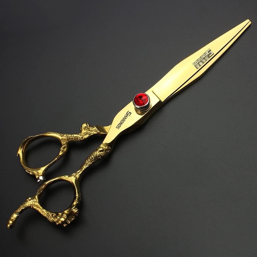 Hair Scissors 6/7/8/9-inch 440C High Hardness For Hairdressers Haircuts Cuttinging Scissors Professional Haircut (7-in cutting scissors)
