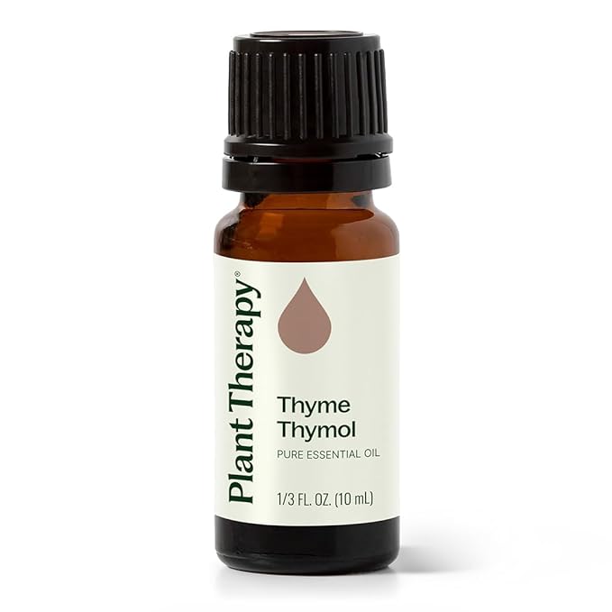 Plant Therapy Thyme Thymol Essential Oil 100% Pure, Undiluted, Natural Aromatherapy, Therapeutic Grade 10 mL (1/3 oz)