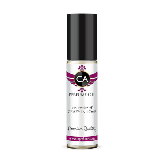 CA Perfume Impression of Crazy In Love for Women Fragrance Oil Amber Floral Scent Long Lasting Perfumes for Women Travel Size TSA Ready Mini Parfum Body Oil Roll-on 0.33 Fl Oz 10ml