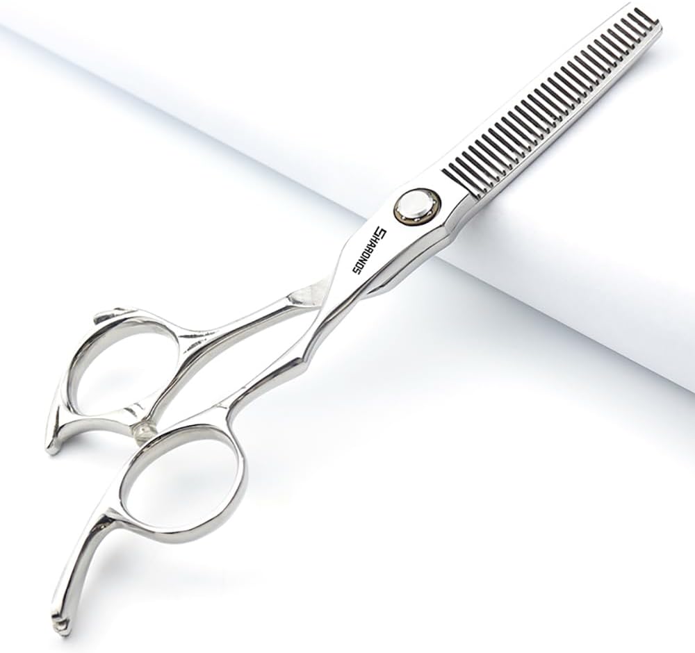 6/6.5-inch Sharonds hair clippers, professional Japanese 440C scissors, efficient scissors, scissors, comb adjuster (6 inch 2 Piece-A)