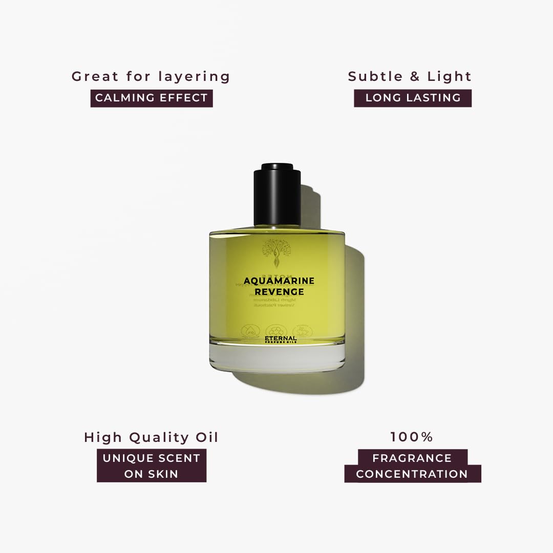 Eternal perfume oils - Aquamarine Revenge Perfume Oil Inspired by A L.i.n.e.a.g.e Ec0 | Long Lasting Perfume Oil for Women and Men (Unisex) - 50ml with 30ml Aquamarine Revenge (Pack of 2)
