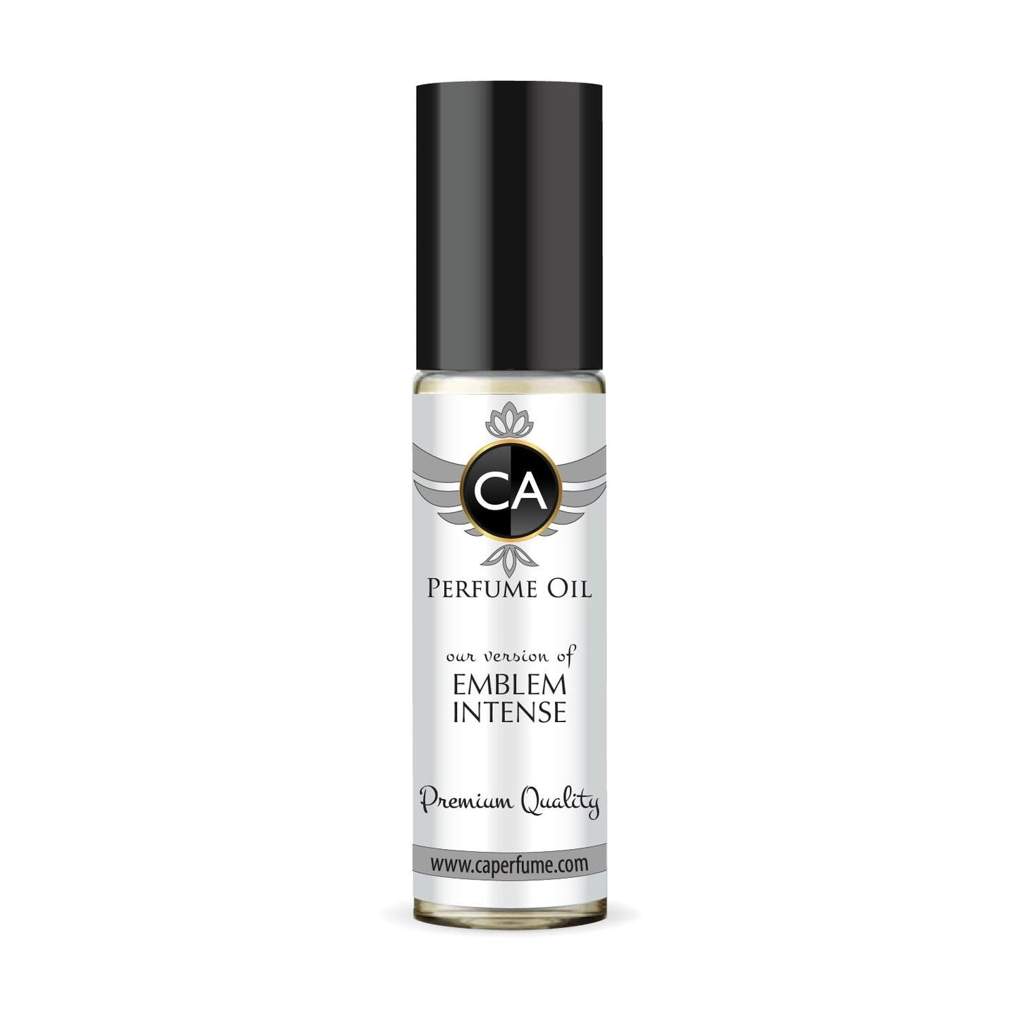 CA Perfume Impression of Emblem Intense for Men Fragrance Oil Aromatic Spicy Scent Long Lasting Cologne for Men Travel Size TSA Ready Mini Parfum Body Oil Roll-on 0.33 Fl Oz 10ml