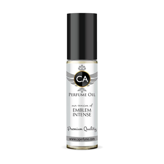 CA Perfume Impression of Emblem Intense for Men Fragrance Oil Aromatic Spicy Scent Long Lasting Cologne for Men Travel Size TSA Ready Mini Parfum Body Oil Roll-on 0.33 Fl Oz 10ml