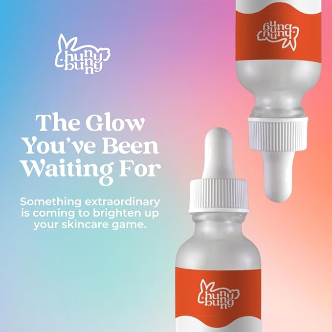 Hunny Bunny Vitamin C B E - Frangrance Free - Hyaluronic Acid - Ferulic Acid Serum, Better Skin Hydration, Anti Aging, Anti Wrinkles - Dark Spot Enhancer, Antioxidant Serum, (1 Fl Oz) - Made in USA