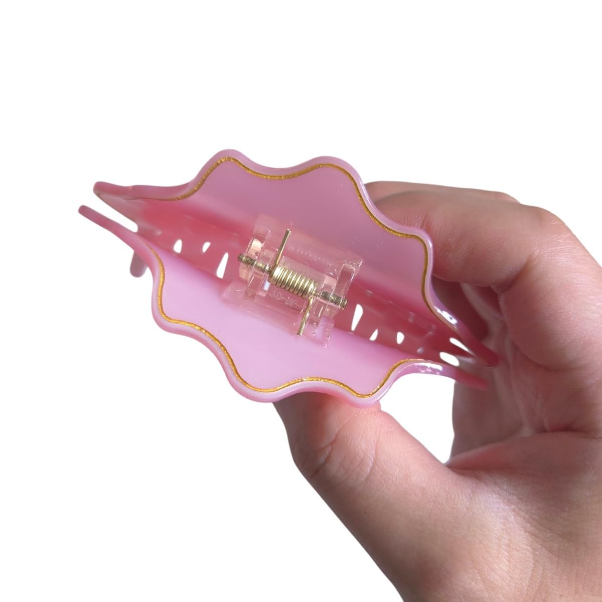 Fantasy Libra Sign Hair Clips,Novelty Acetate Claw Clip,Zodiac Hair Clips for Women,Pink