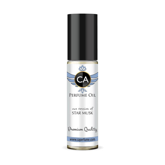 CA Perfume Impression of Star Musk Unisex Fragrance Oil Floral Woody Musk Scent Long Lasting Perfumes for Women & Men Travel Size TSA Ready Mini Parfum Body Oil Roll-on 0.33 Fl Oz 10ml