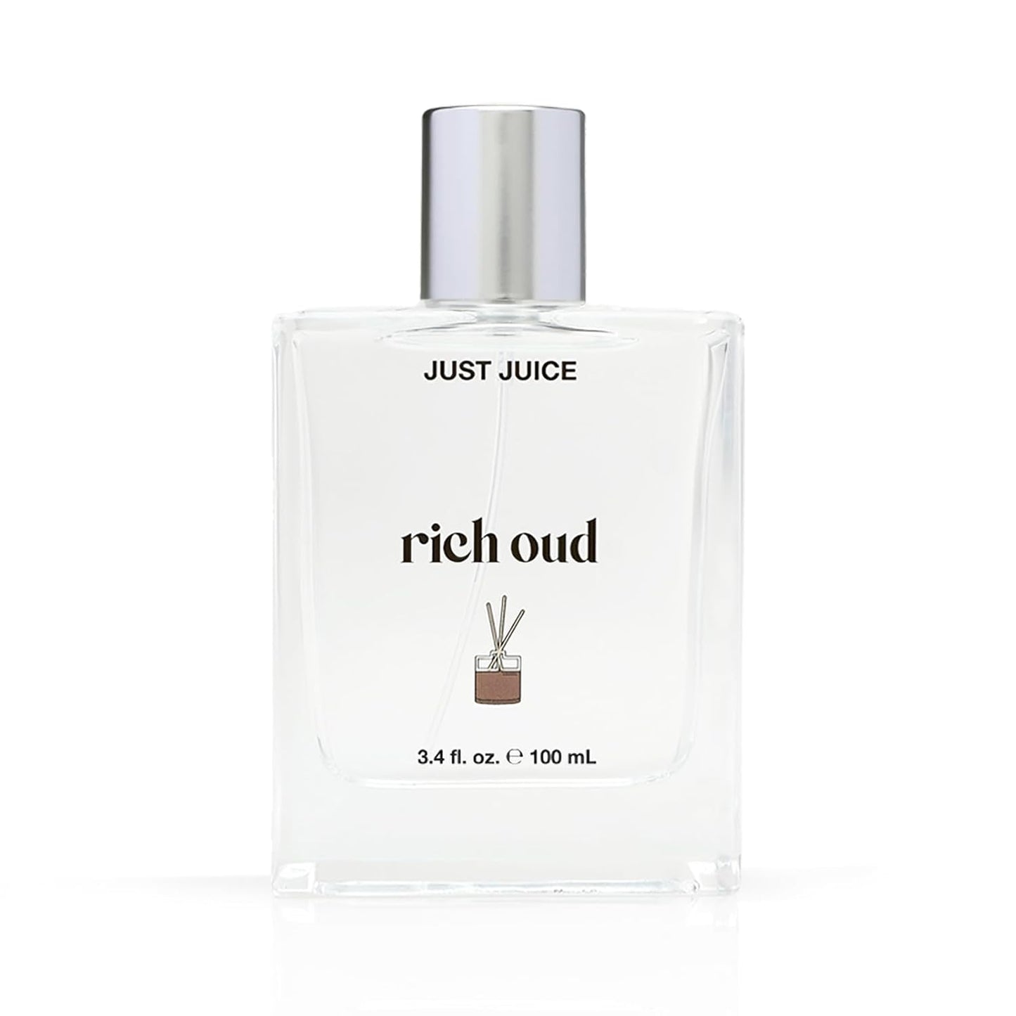 Just Juice Rich Oud - Oud Perfume for Women and Men - Bergamot, Saffron, and Amber Perfume - Rich and Woody Scent - 3.4 oz