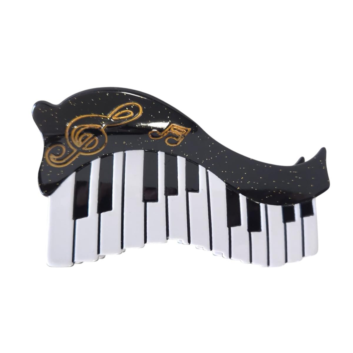 Novelty Piano Instrument Hair Clip,Acetate Claw Clips,Funny Hair Clips for Women