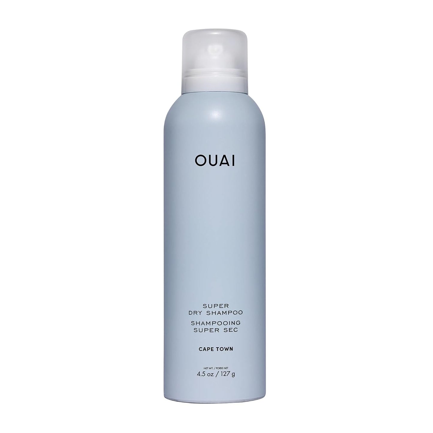 OUAI Super Dry Shampoo - Volumizing Dry Shampoo - Absorbs Oil, Dirt & Sweat - Blends Seamlessly into Hair with Zero Residue & Enriched with a Long-Lasting Scent - Cape Town (4.5 oz)