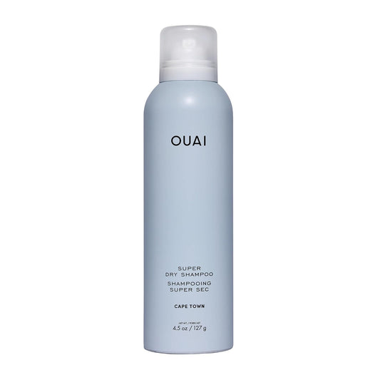 OUAI Super Dry Shampoo - Volumizing Dry Shampoo - Absorbs Oil, Dirt & Sweat - Blends Seamlessly into Hair with Zero Residue & Enriched with a Long-Lasting Scent - Cape Town (4.5 oz)