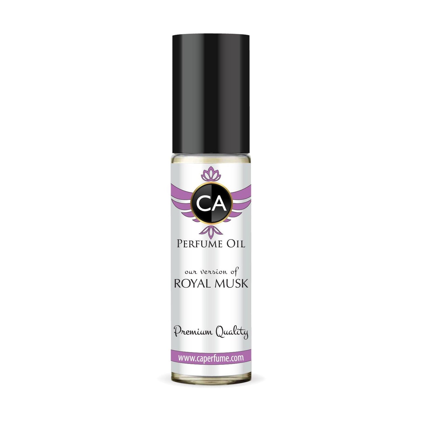 CA Perfume Originals Royal Musk Unisex Fragrance Oil Amber Floral Scent Long Lasting Perfumes for Women & Men Travel Size TSA Ready Mini Parfum Body Oil Roll-on 0.33 Fl Oz 10ml