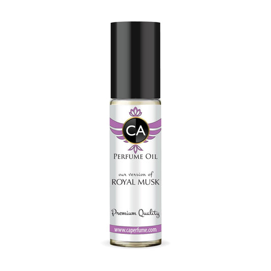 CA Perfume Originals Royal Musk Unisex Fragrance Oil Amber Floral Scent Long Lasting Perfumes for Women & Men Travel Size TSA Ready Mini Parfum Body Oil Roll-on 0.33 Fl Oz 10ml