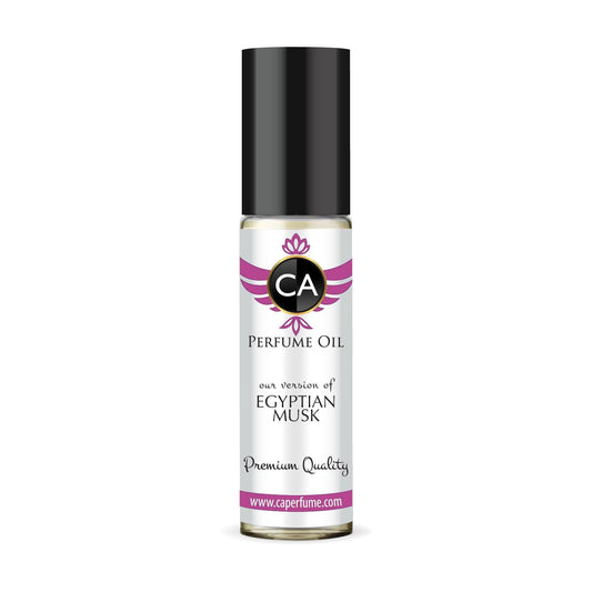 CA Perfume Impression of Egyptian Musk Unisex Eau De Parfum Amber Scent Long Lasting Unisex Fragrance Travel Size TSA Ready for Day and Night Wear 0.33 Fl Oz 10ml